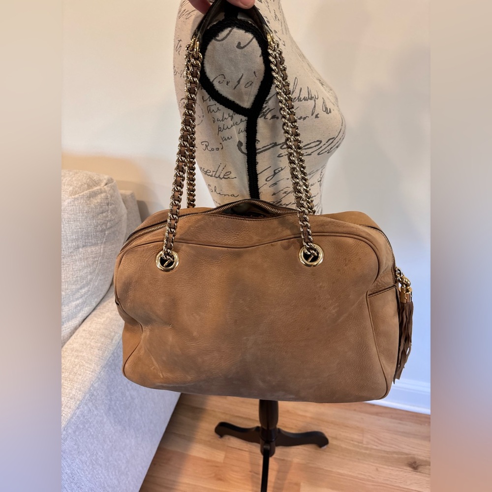 Gucci Soho Chain Shoulder Bag in tan leather (zipper needs repair) - Picture 3 of 16